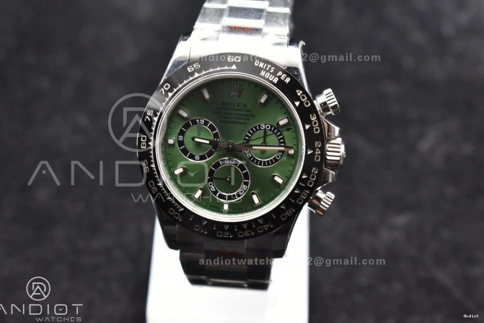 SS and Best Green Case Daytona IPK Edition SA4130 Bracelet Black 1:1 Bezel 904L Dial Ceramic 0212
